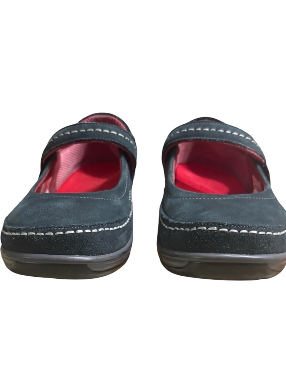 ORTHOFEET Athens Mary Jane Shoes with Red Interior in Dark Blue Size 8.5 - Picture 4 of 8